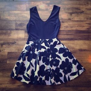 Floral Navy Dress